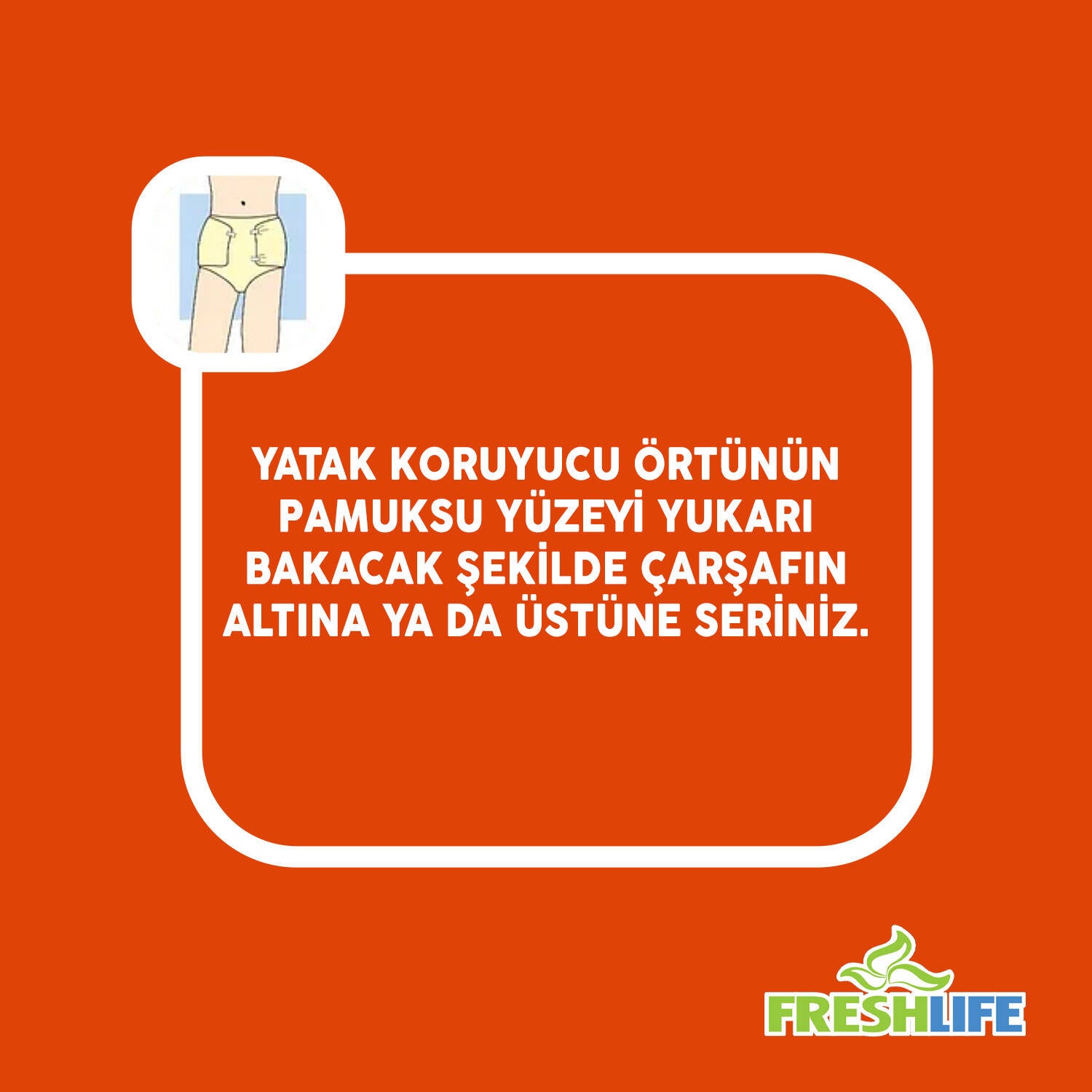 Freshlife Yatak Koruyucu Örtü 90x180 Cm 90 Adet