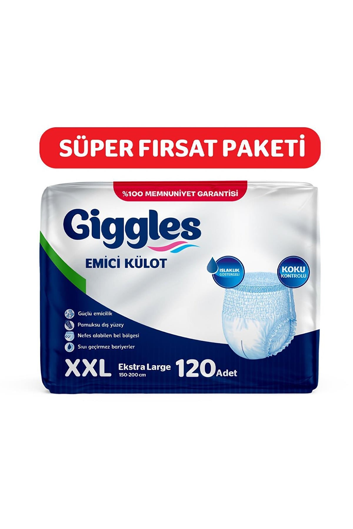 Giggles Emici Külot XXL-Extra Extra Large Beden 120 Adet