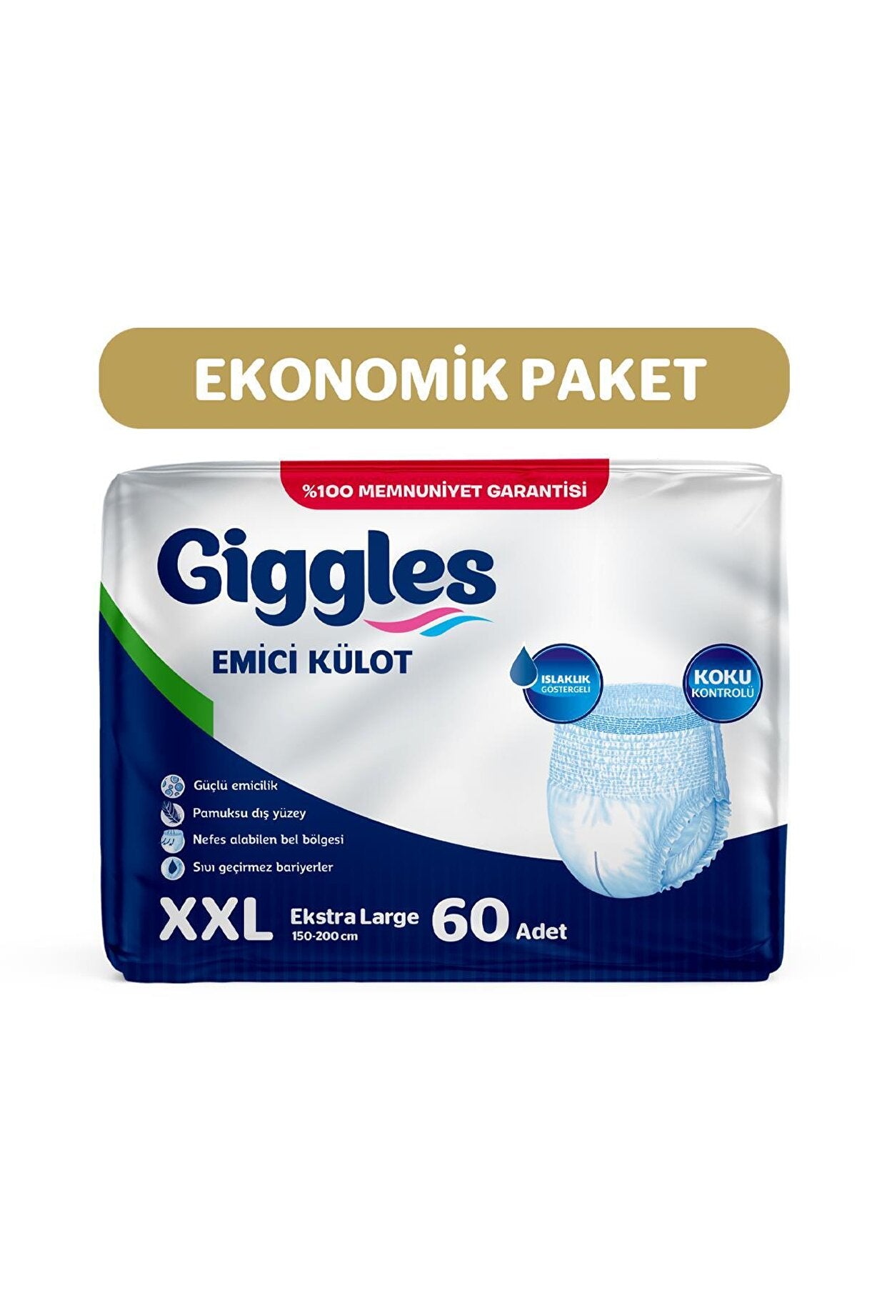 Giggles Emici Külot XXL-Extra Extra Large Beden 60 Adet