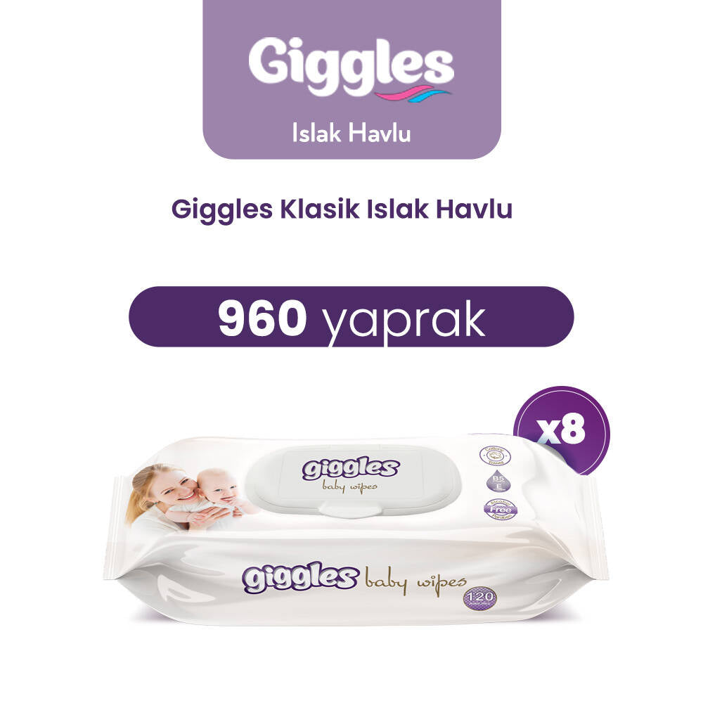 Giggles Islak Havlu Klasik 960 Adet