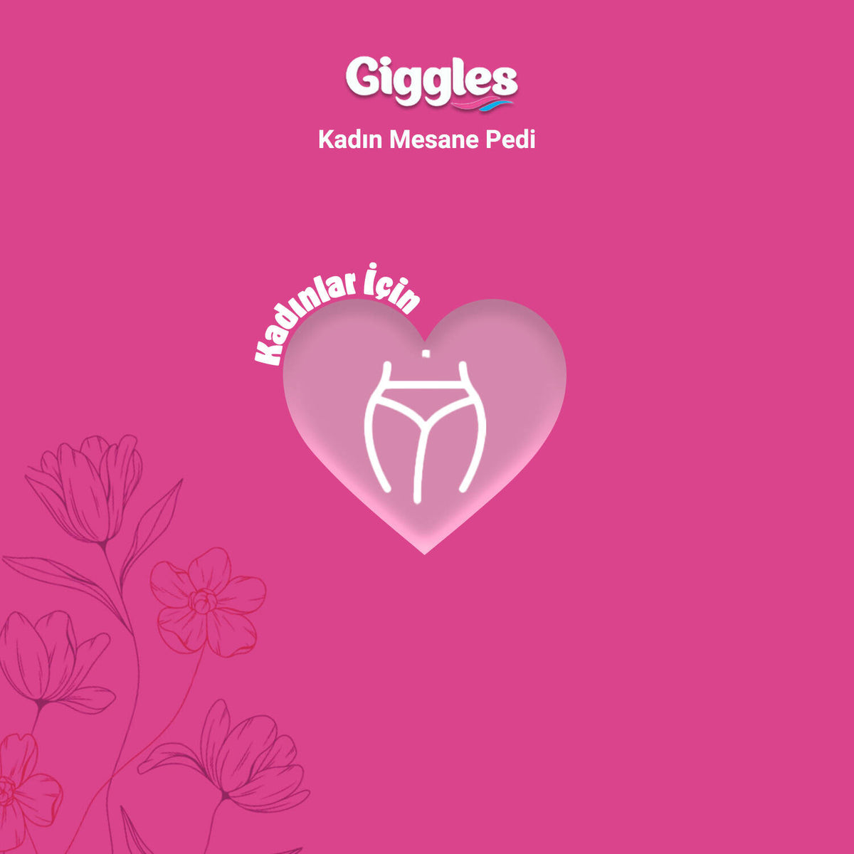 Giggles Kadın Mesane Pedi L-Large Beden 40 Adet
