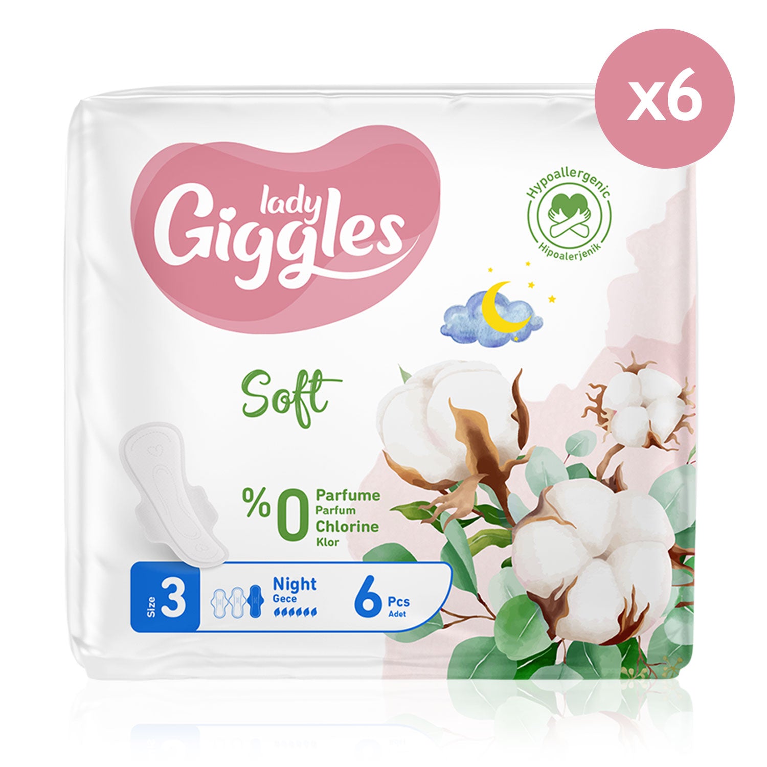 Giggles Lady Soft Hijyenik Ped Gece 36 Adet