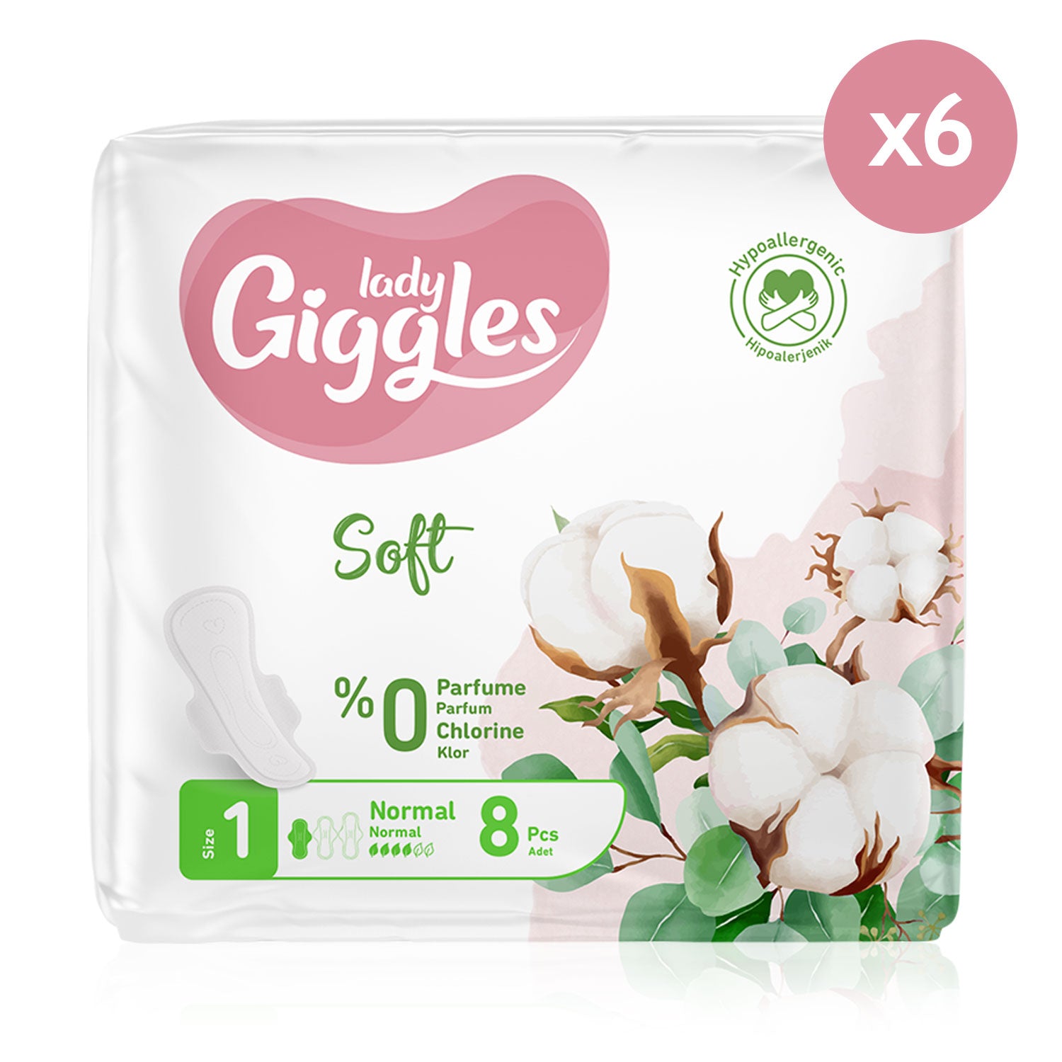 Giggles Lady Soft Normal Hijyenik Ped 48 Adet