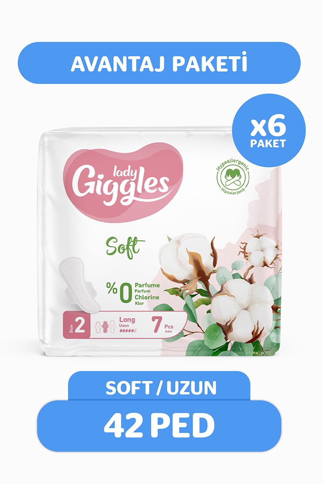 Giggles Lady Soft Uzun Hijyenik Ped 42 Adet