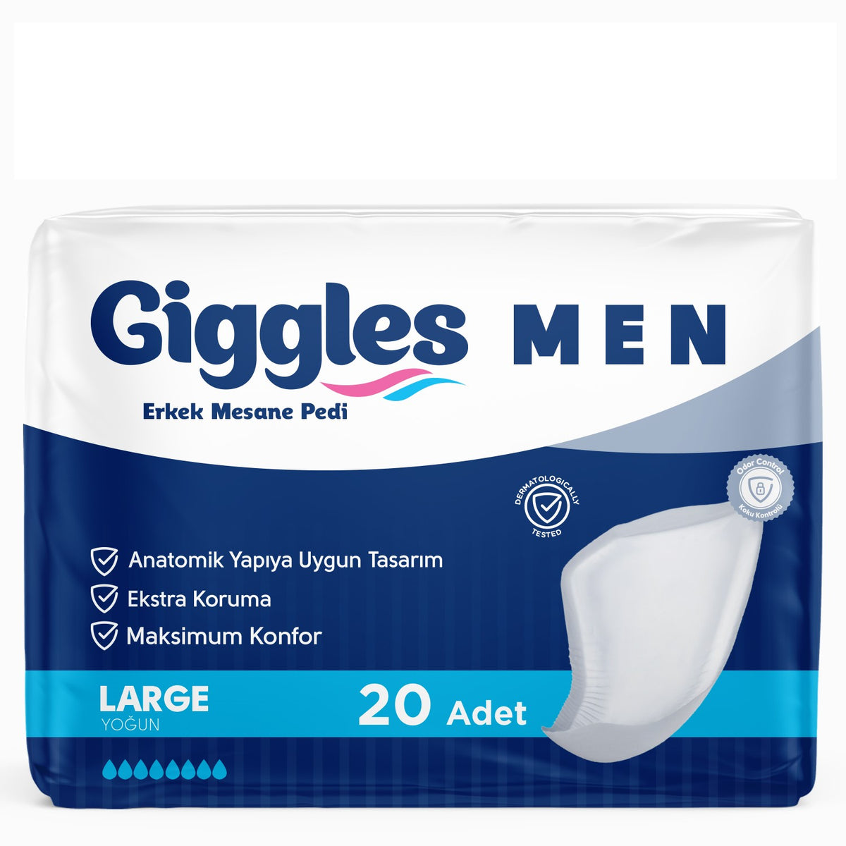 Giggles Mesane Pedi Erkek L-Large Beden 20 Adet
