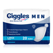 Giggles Mesane Pedi Erkek L-Large Beden 20 Adet