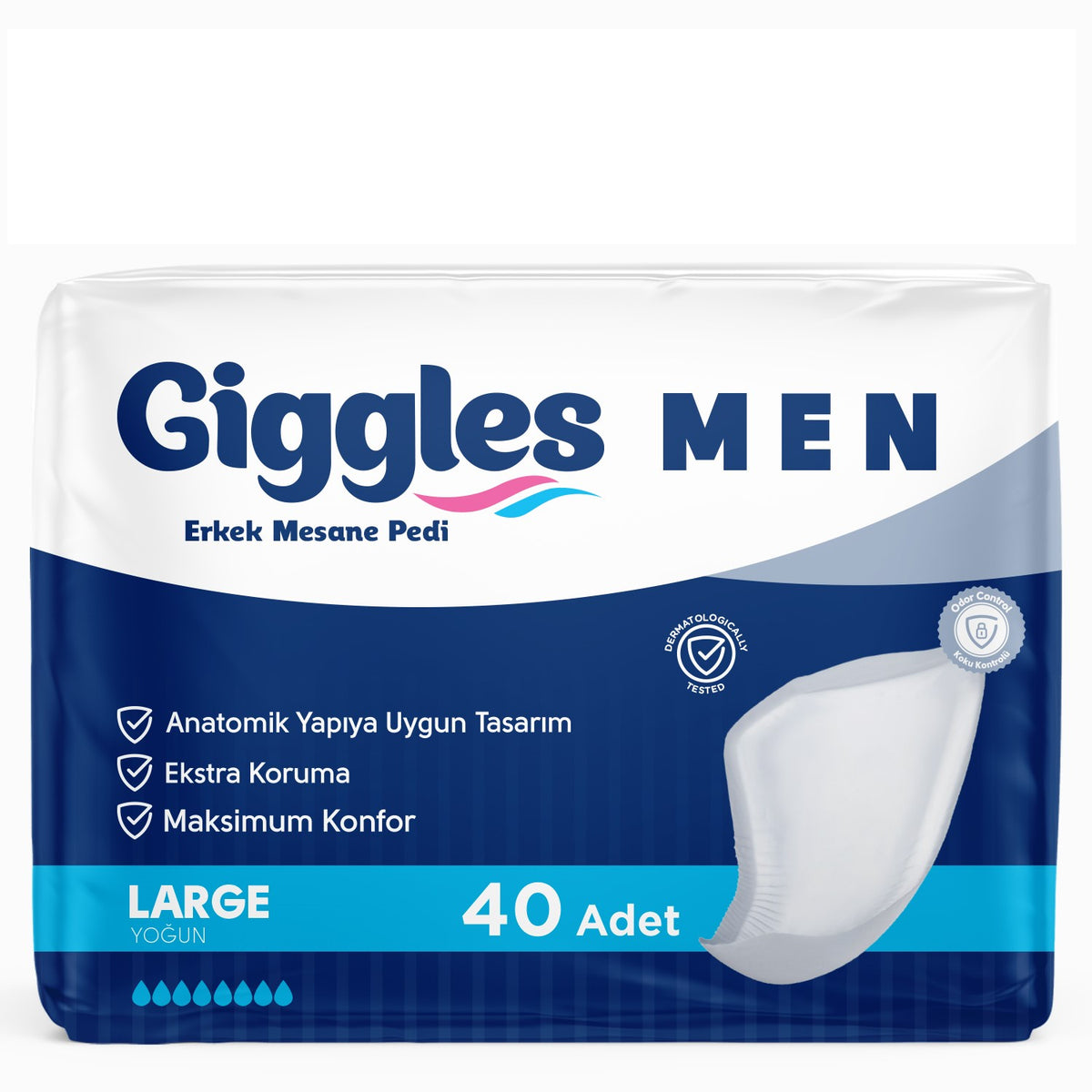 Giggles Mesane Pedi Erkek L-Large Beden 40 Adet