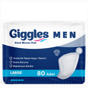 Giggles Mesane Pedi Erkek L-Large Beden 80 Adet