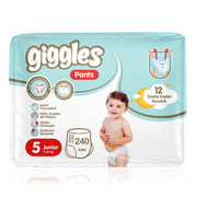 Giggles Pants Külotlu Bebek Bezi 5 Numara Junior Mega Paket - 240 Adet