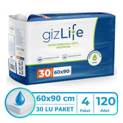 Gizlife Yatak Koruyucu Örtü 60x90 Cm 120 Adet
