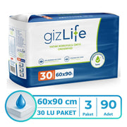 Gizlife Yatak Koruyucu Örtü 60x90 Cm 90 Adet