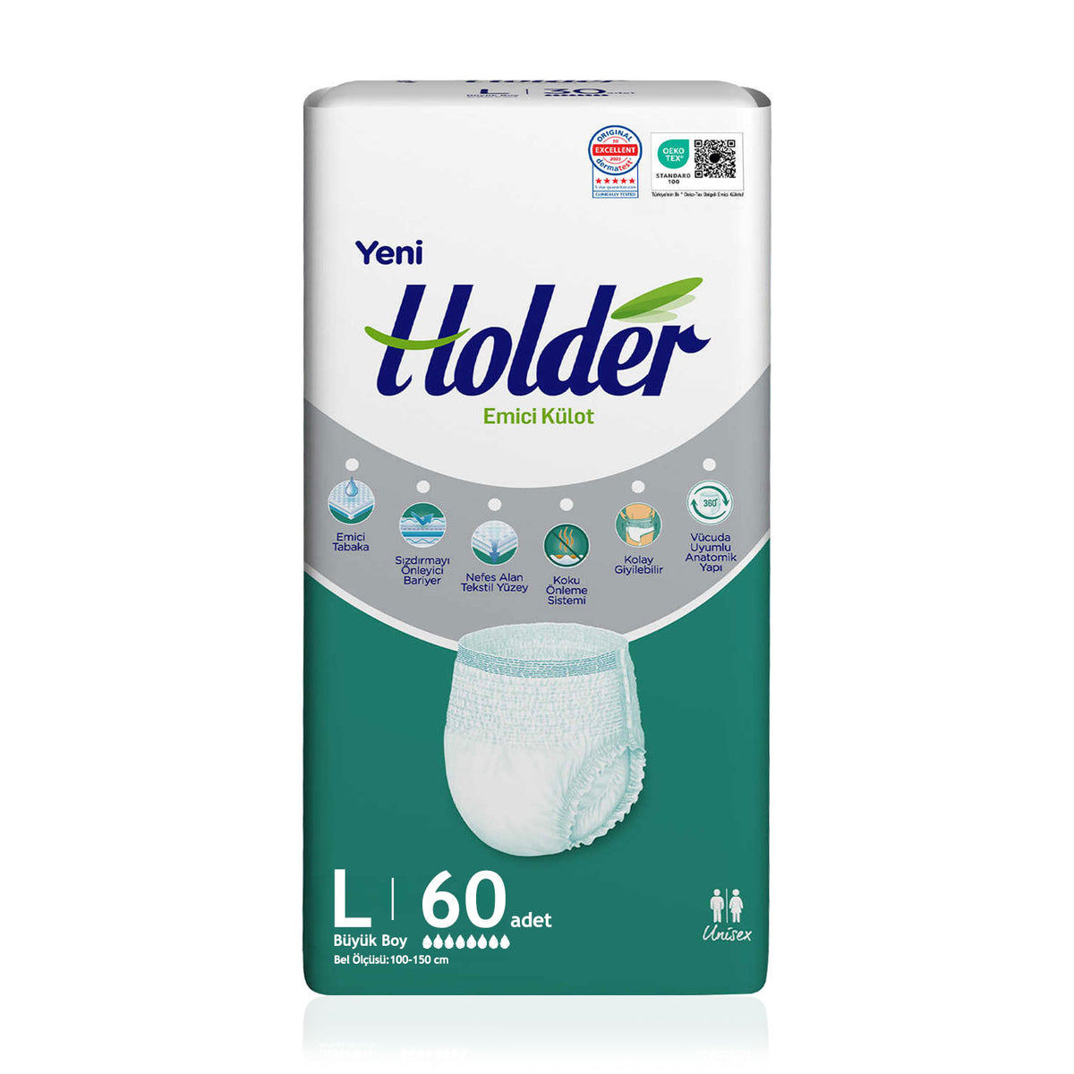 Holder Emici Külot L-Large Beden 60 Adet