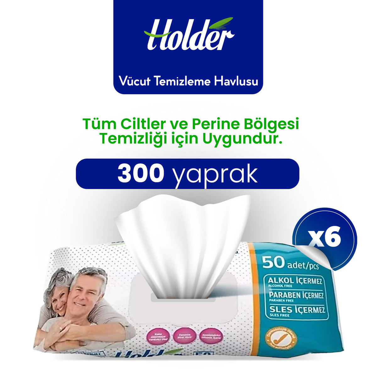 Holder Vücut Temizleme Havlusu 300 Adet