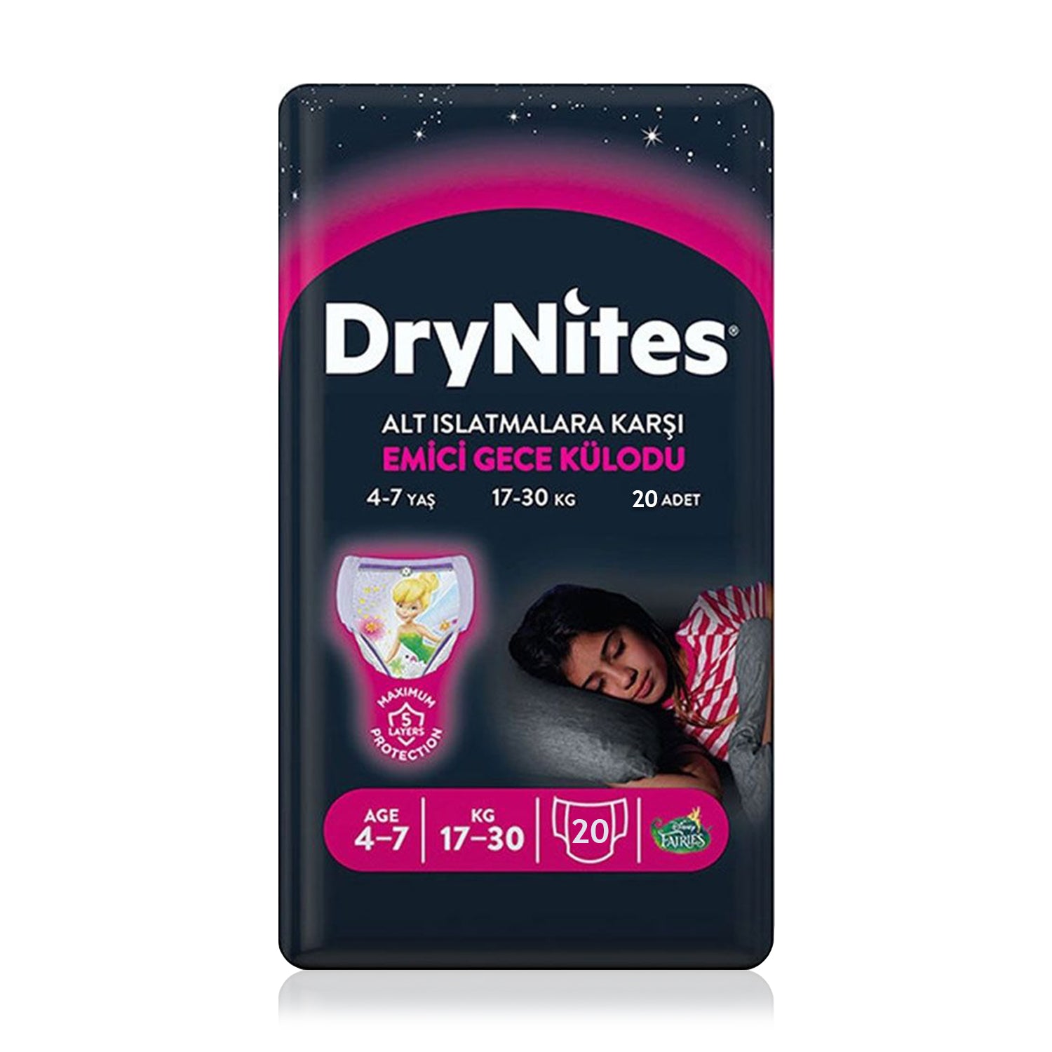Huggies Drynites Emici Gece Külodu Kız 4-7 Yaş 20 Adet