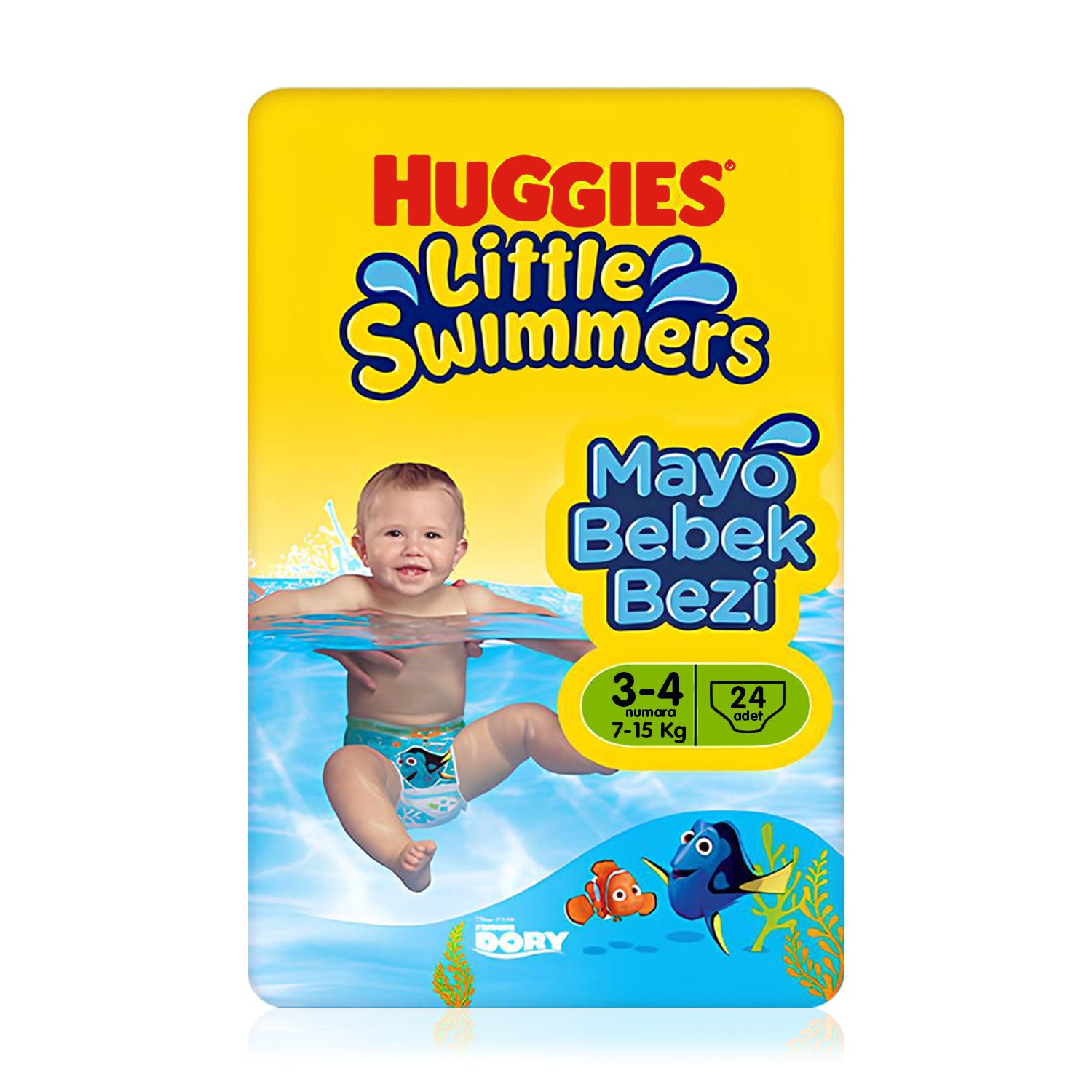 Huggies Little Swimmers 3-4 Numara 7-15 kg 24'lü Mayo Bez