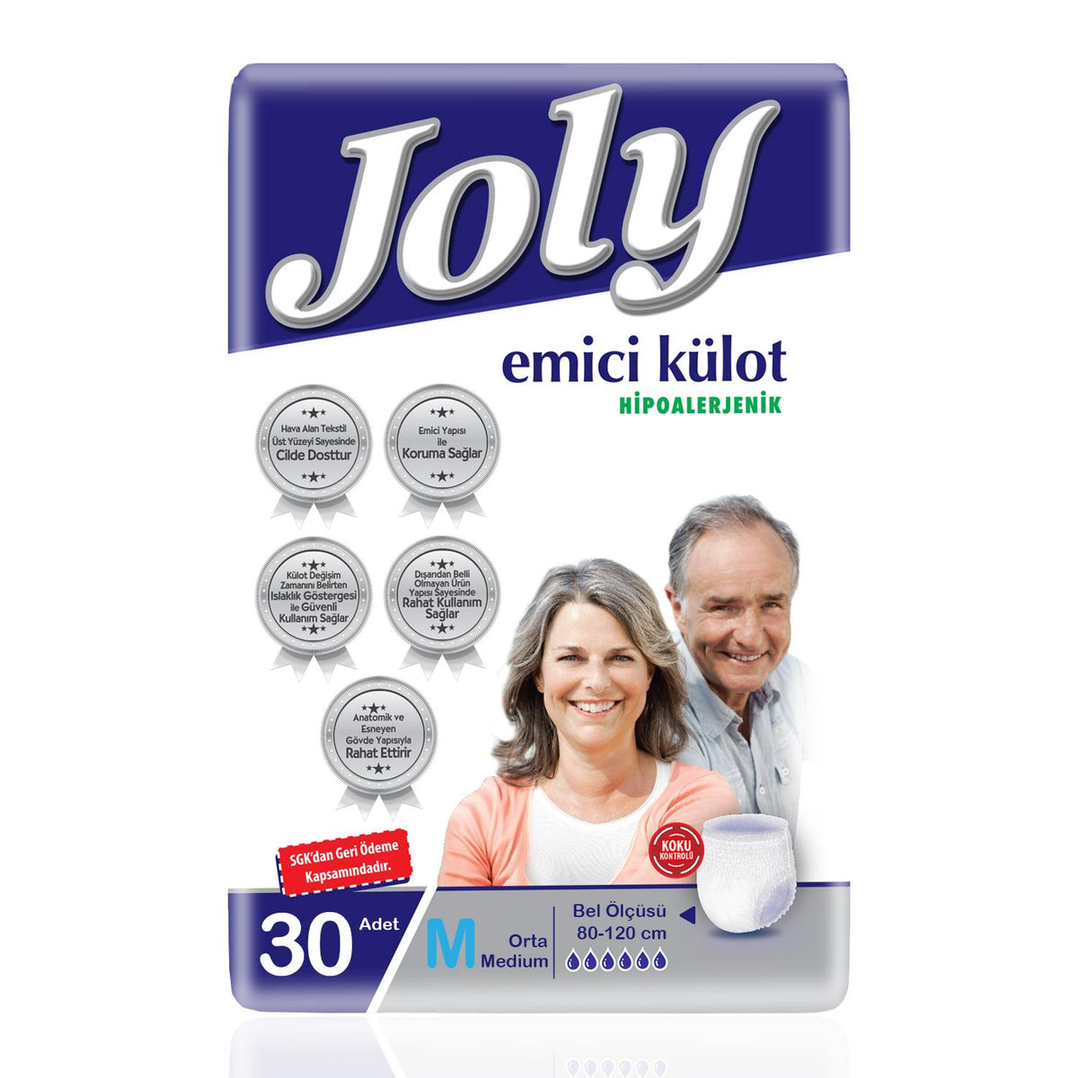 Joly Emici Külot M-Medium Beden 30 Adet