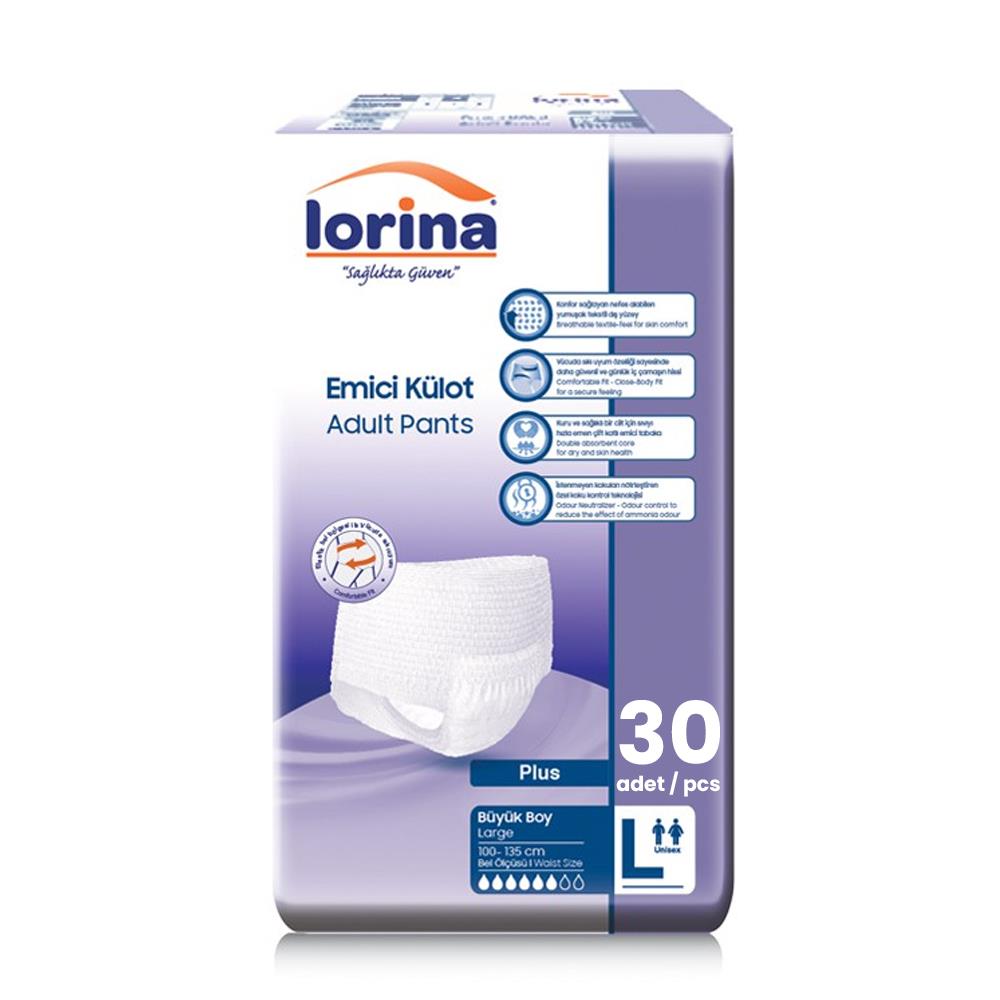Lorina Emici Külot L-Large Beden 30 Adet