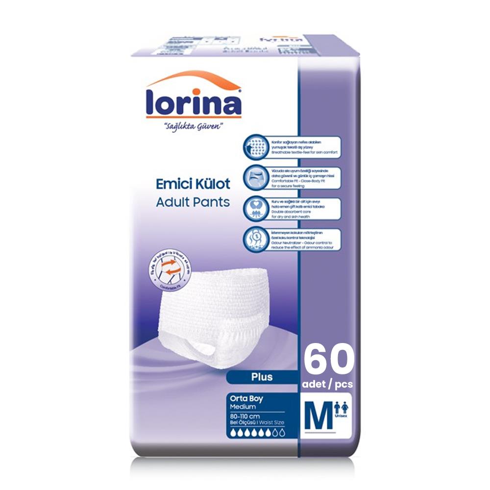 Lorina Emici Külot M-Medium Beden 60 Adet
