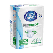 Mavi Beyaz Emici Külot M-Medium Beden 90 Adet