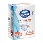 Mavi Beyaz Emici Külot XL-Extra Large Beden 120 Adet