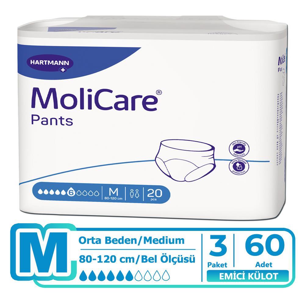 Molicare Emici Külot 6 Damla M-Medium Beden 60 Adet