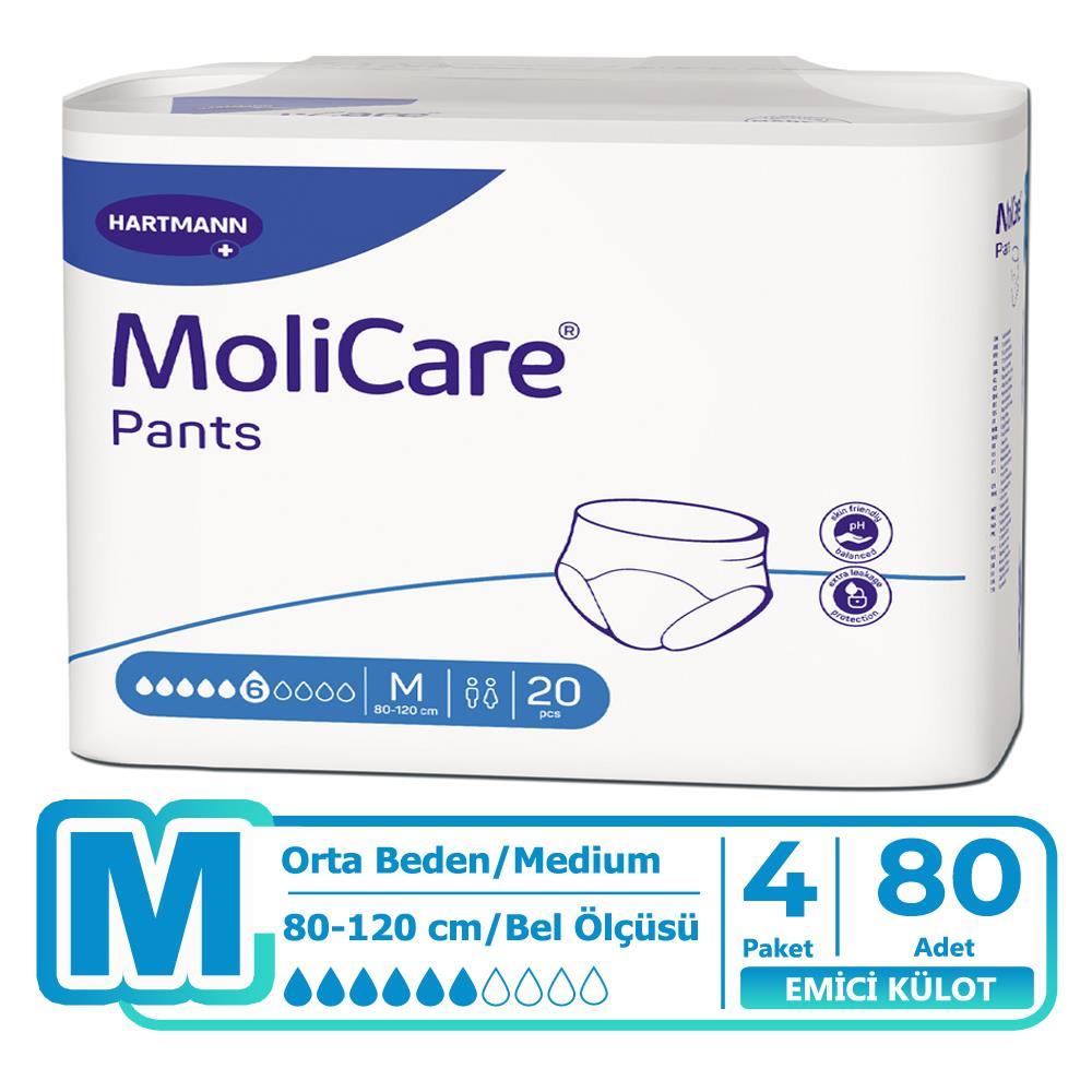 Molicare Emici Külot 6 Damla M-Medium Beden 80 Adet