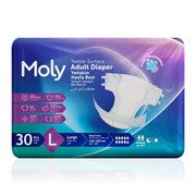 Moly Bel Bantlı Hasta Bezi L-Large Beden 30 Adet