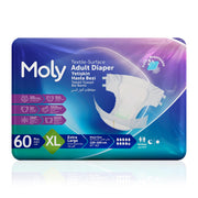Moly Bel Bantlı Hasta Bezi XL-Extra Large Beden 60 Adet