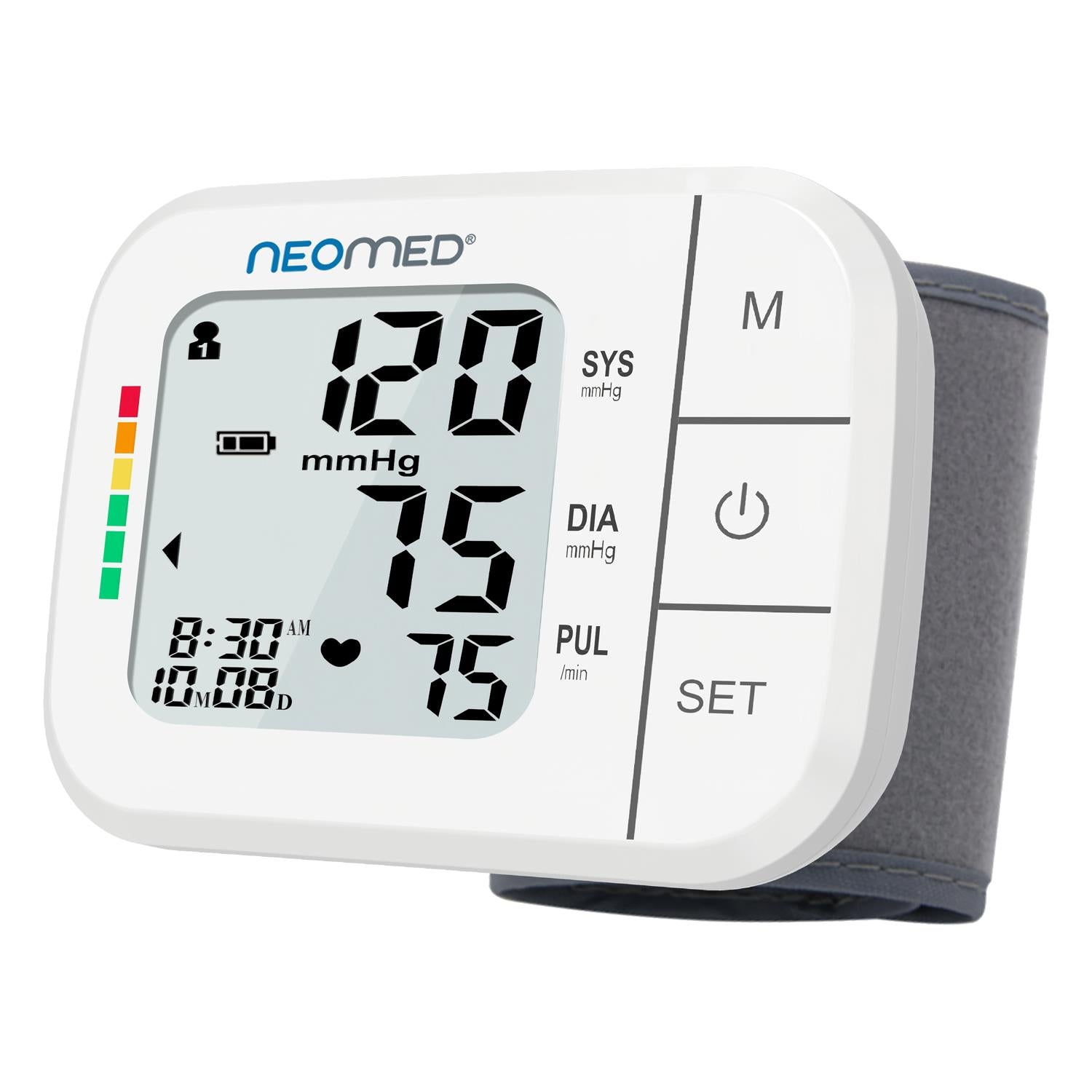 Neomed DBP-2266 Geniş Ekranlı Hafızalı Bilekten Dijital Tam Otomatik Tansiyon Aleti