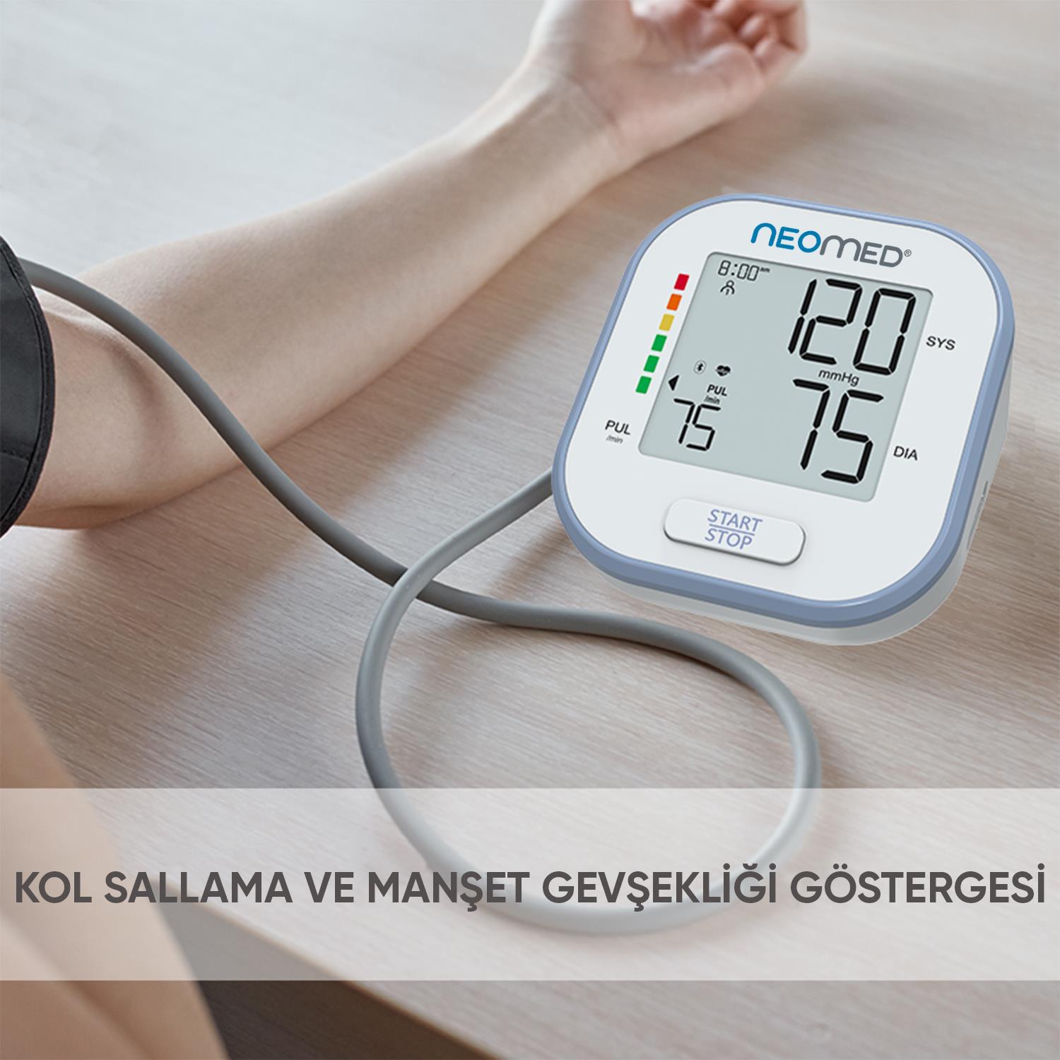 Neomed DBP-61A0 Türkçe Konuşan Tek Tuşla Ölçen Üst Koldan Dijital Tansiyon Aleti