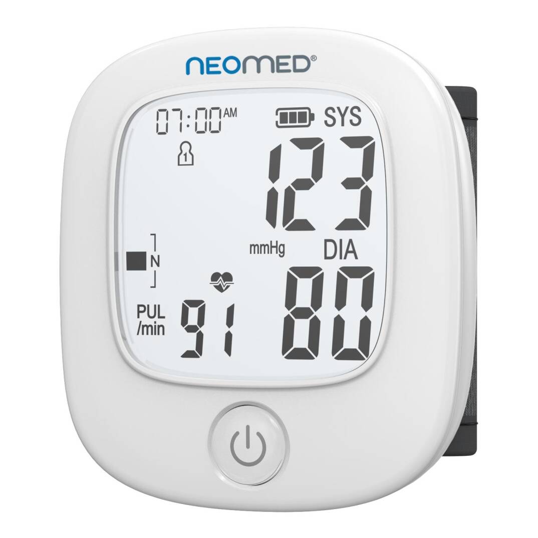 Neomed DBP-8178 Türkçe Konuşan Tek Tuşla Ölçen Işıklı Bilekten Dijital Tam Otomatik Tansiyon Aleti