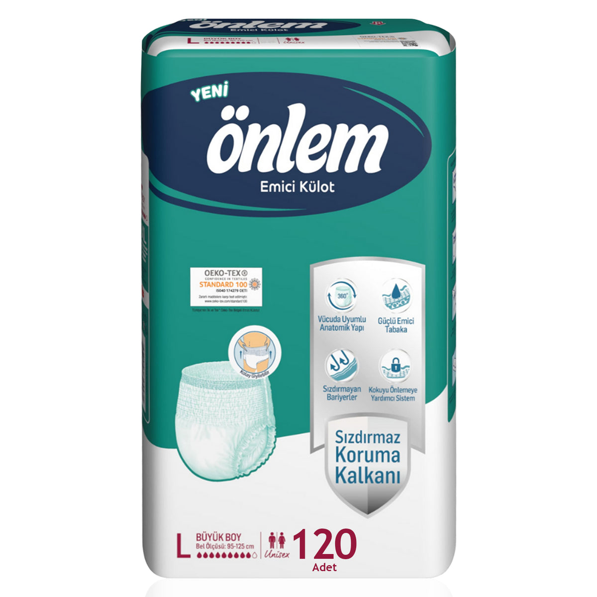 Önlem Emici Külot L-Large Beden 120 Adet