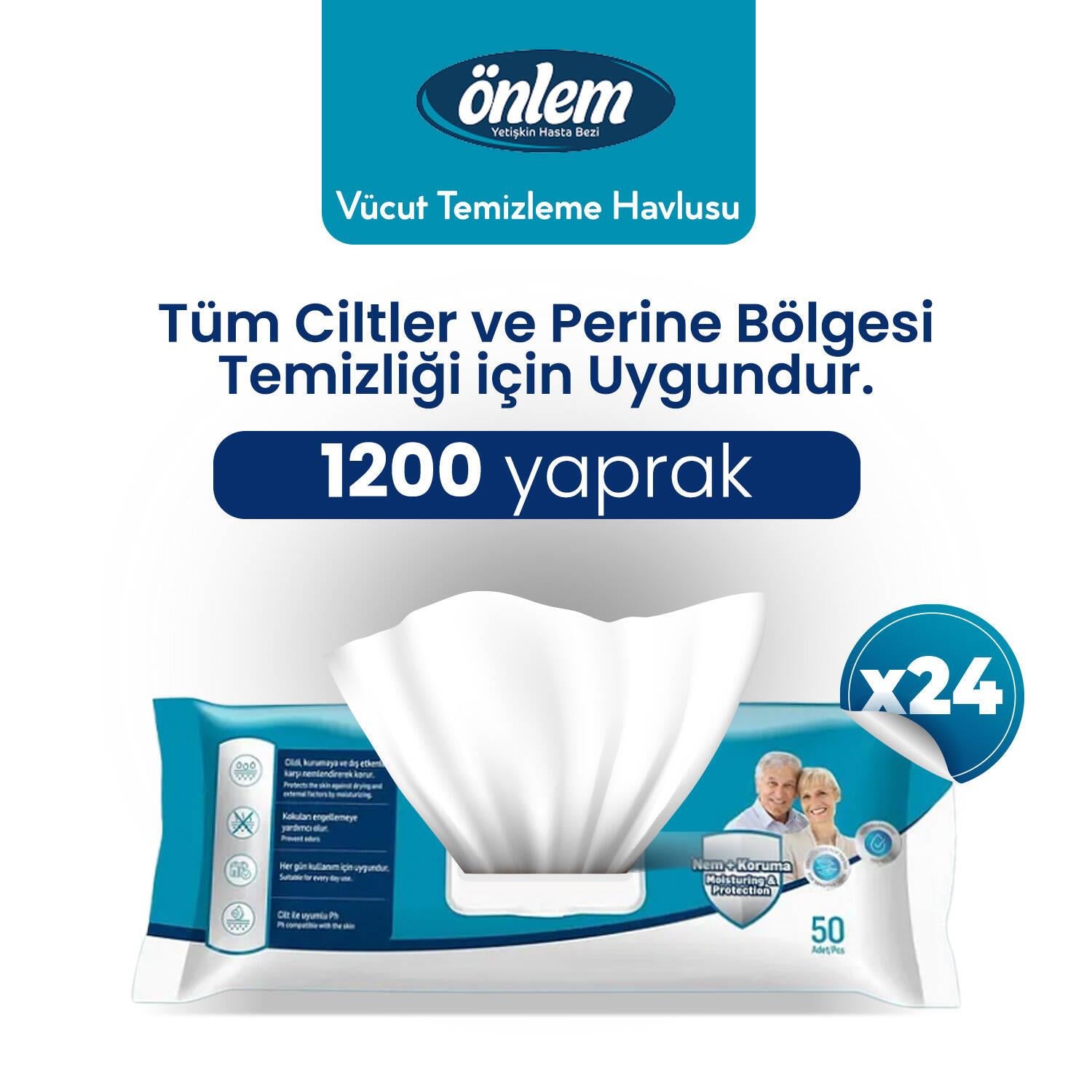 Önlem Vücut Temizleme Havlusu 1200 Adet