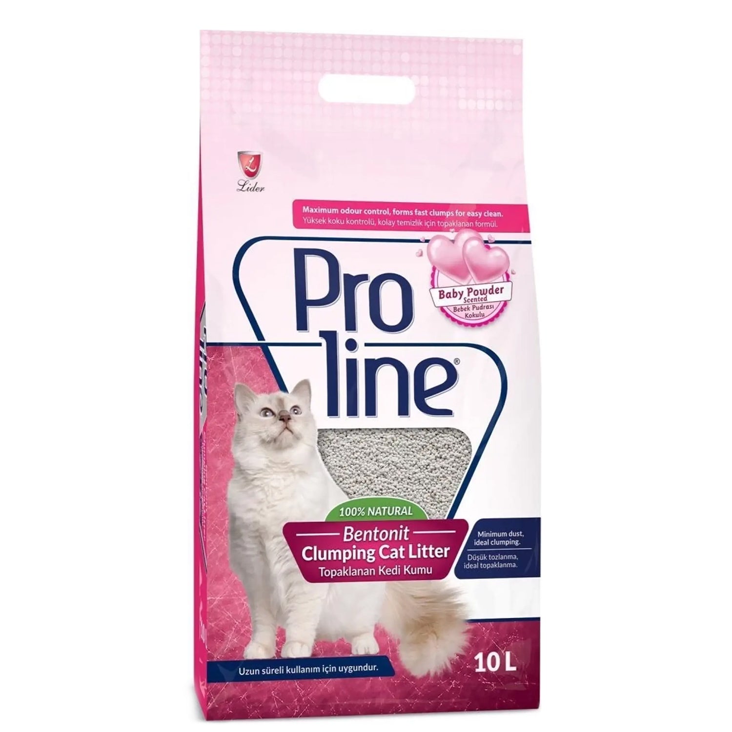 Proline Bentonit Bebek Pudrası Kokulu Kedi Kumu 10 Lt