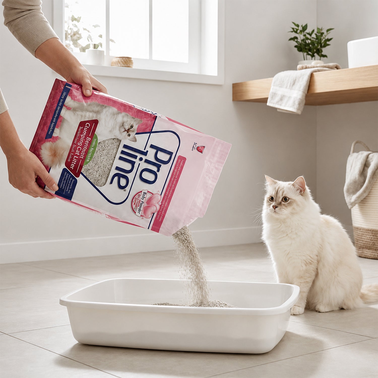 Proline Bentonit Bebek Pudrası Kokulu Kedi Kumu 10 Lt