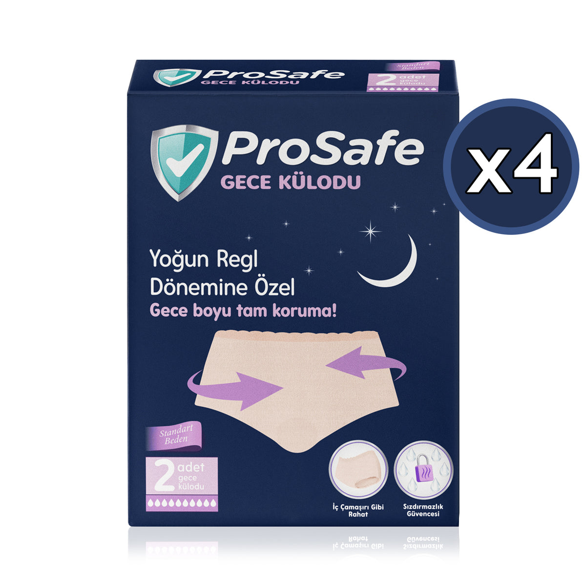 Prosafe 2'li Gece Külodu 8 Adet