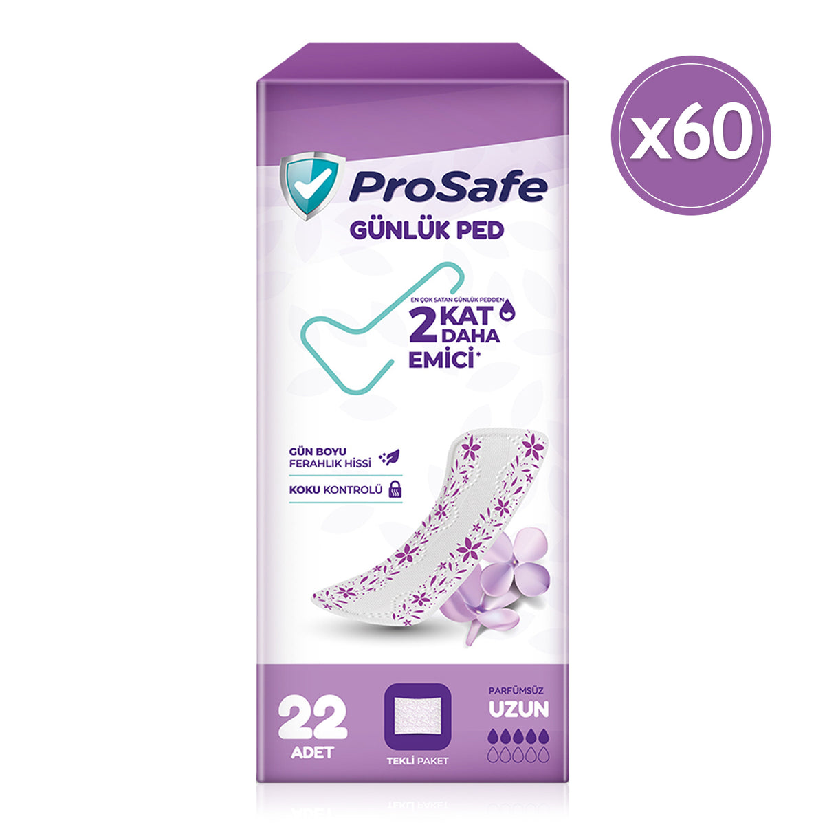 Prosafe 22'li Günlük Ped Uzun 60 Adet