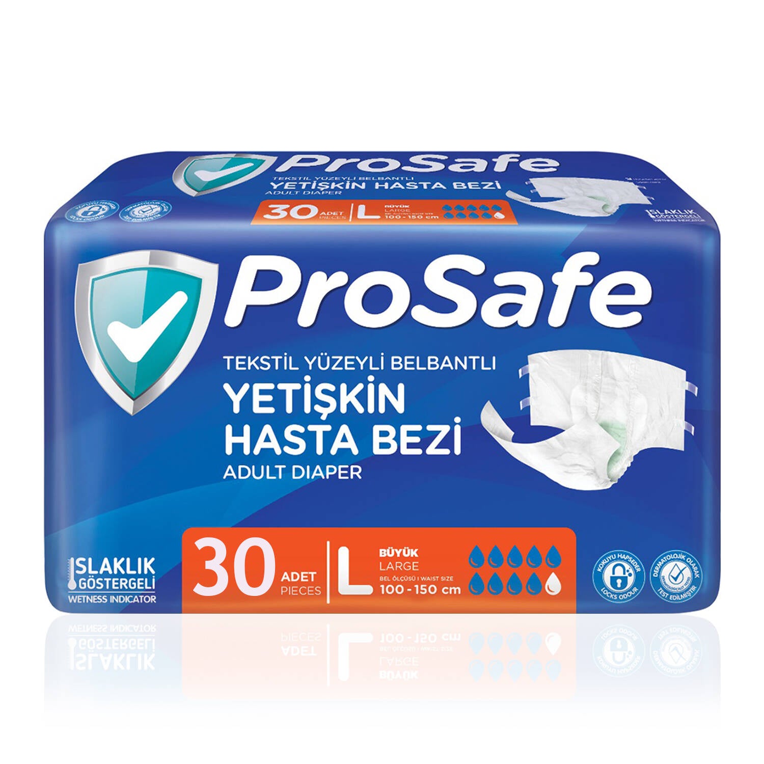 Prosafe Bel Bantlı Hasta Bezi L-Large Beden 30 Adet