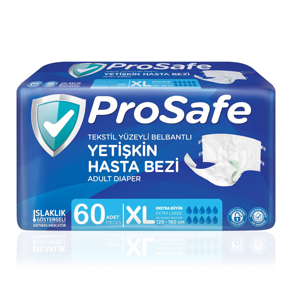Prosafe Bel Bantlı Hasta Bezi XL-Extra Large Beden 60 Adet