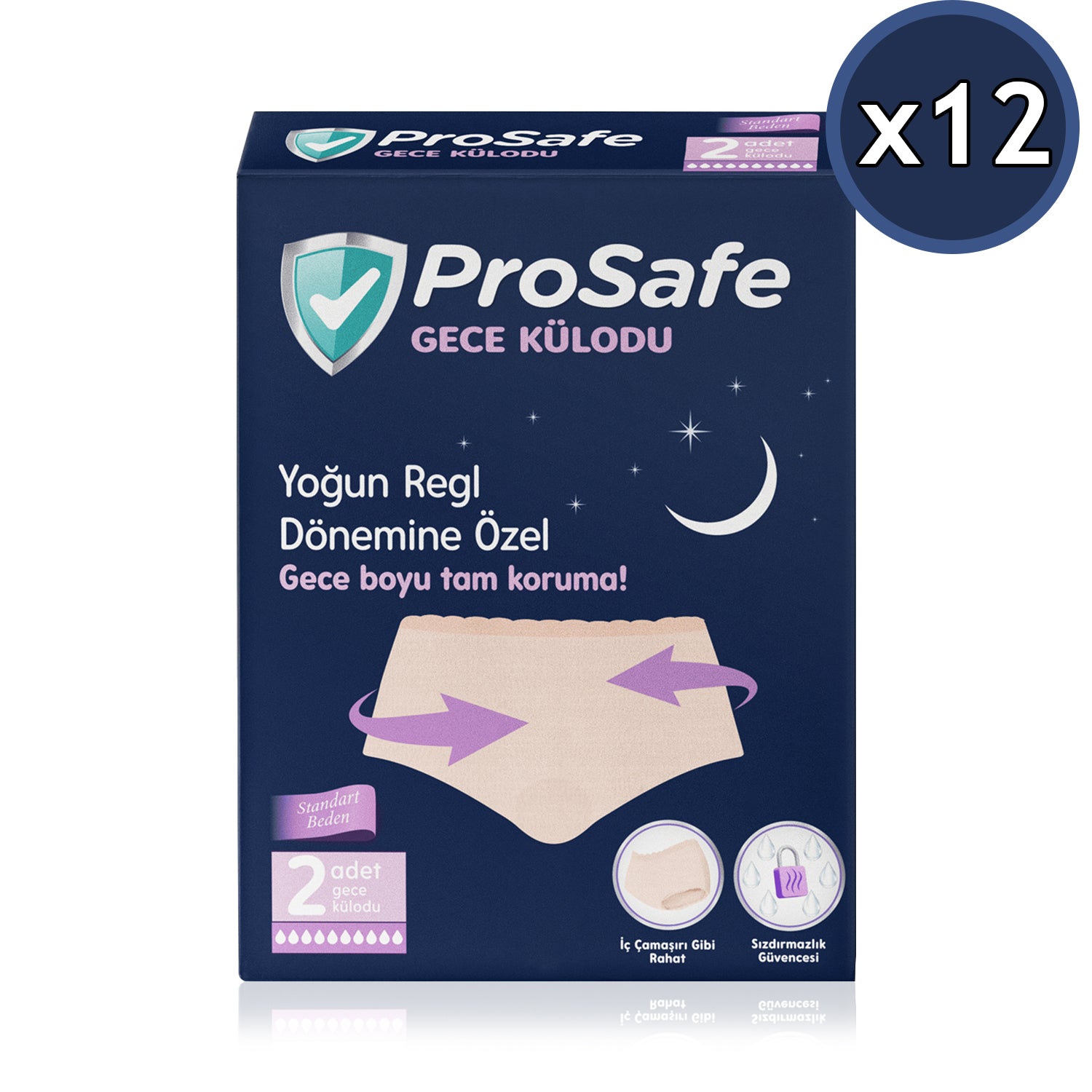 Prosafe 2'li Gece Külodu 24 Adet