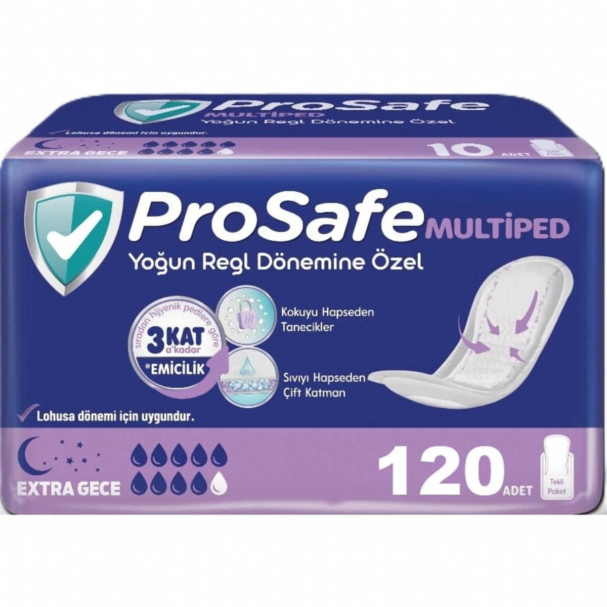 Prosafe Multiped Extra Gece 120 Adet