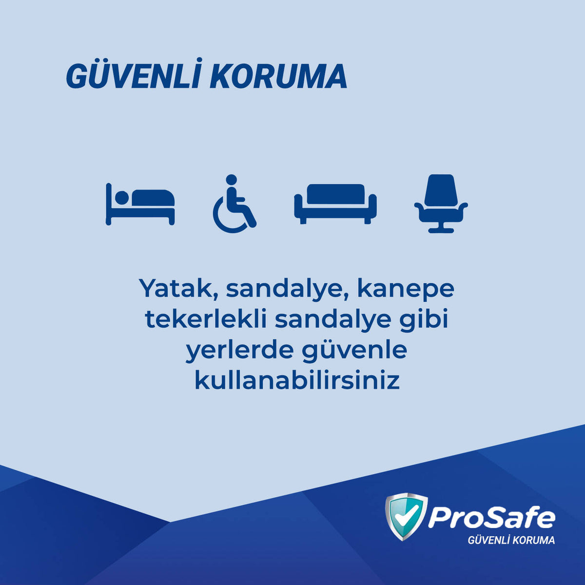 Prosafe Yatak Koruyucu Örtü 60x90 Cm 60 Adet