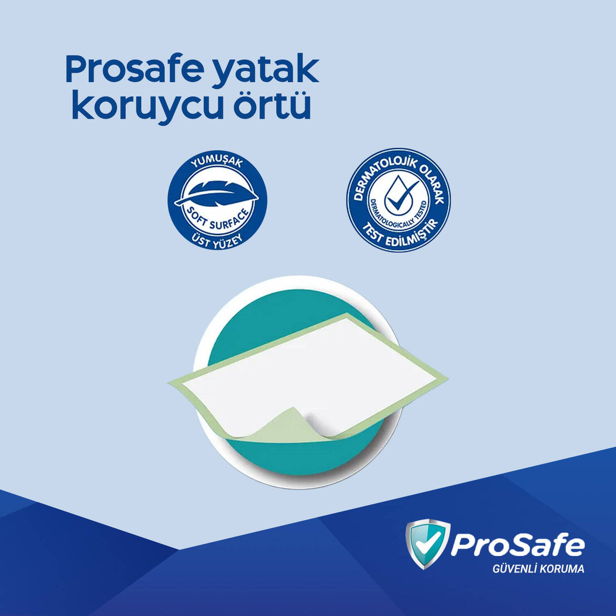 Prosafe Yatak Koruyucu Örtü 60x90 Cm 60 Adet
