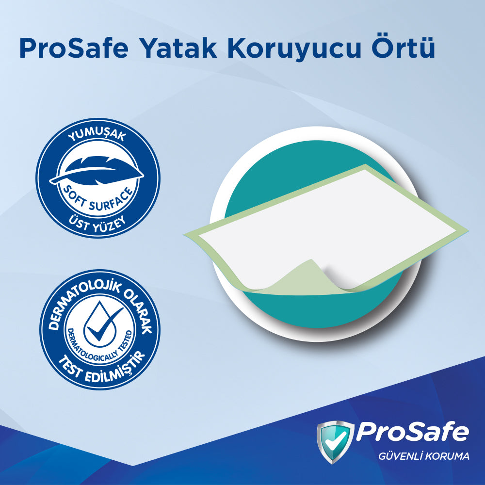 Prosafe Yatak Koruyucu Örtü 60x90 Cm 90 Adet