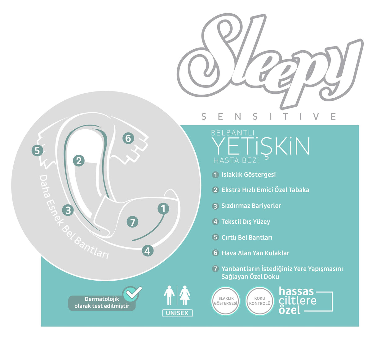 Sleepy Belbantlı Hasta Bezi XL-Extra Large Beden 120 Adet
