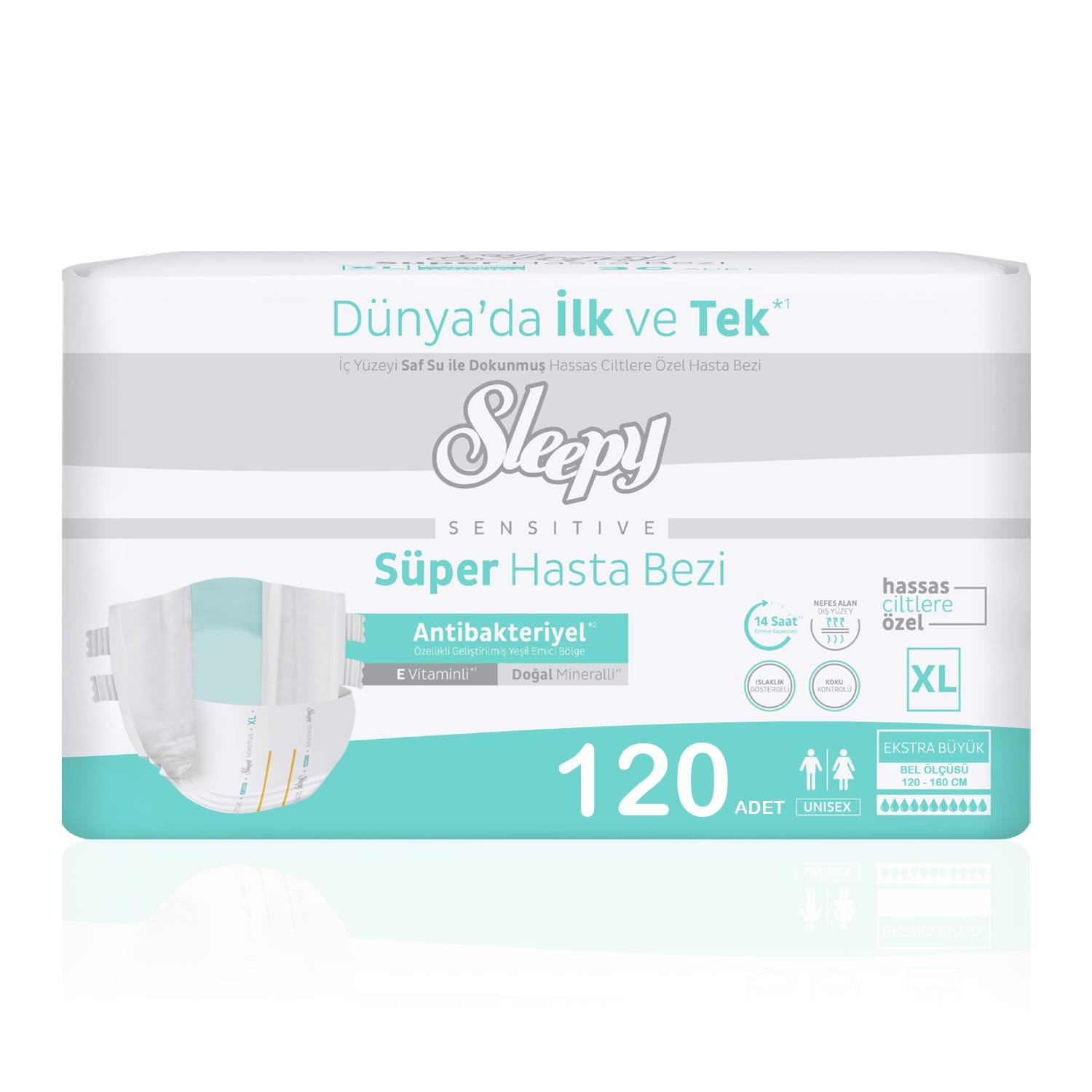 Sleepy Belbantlı Hasta Bezi XL-Extra Large Beden 120 Adet