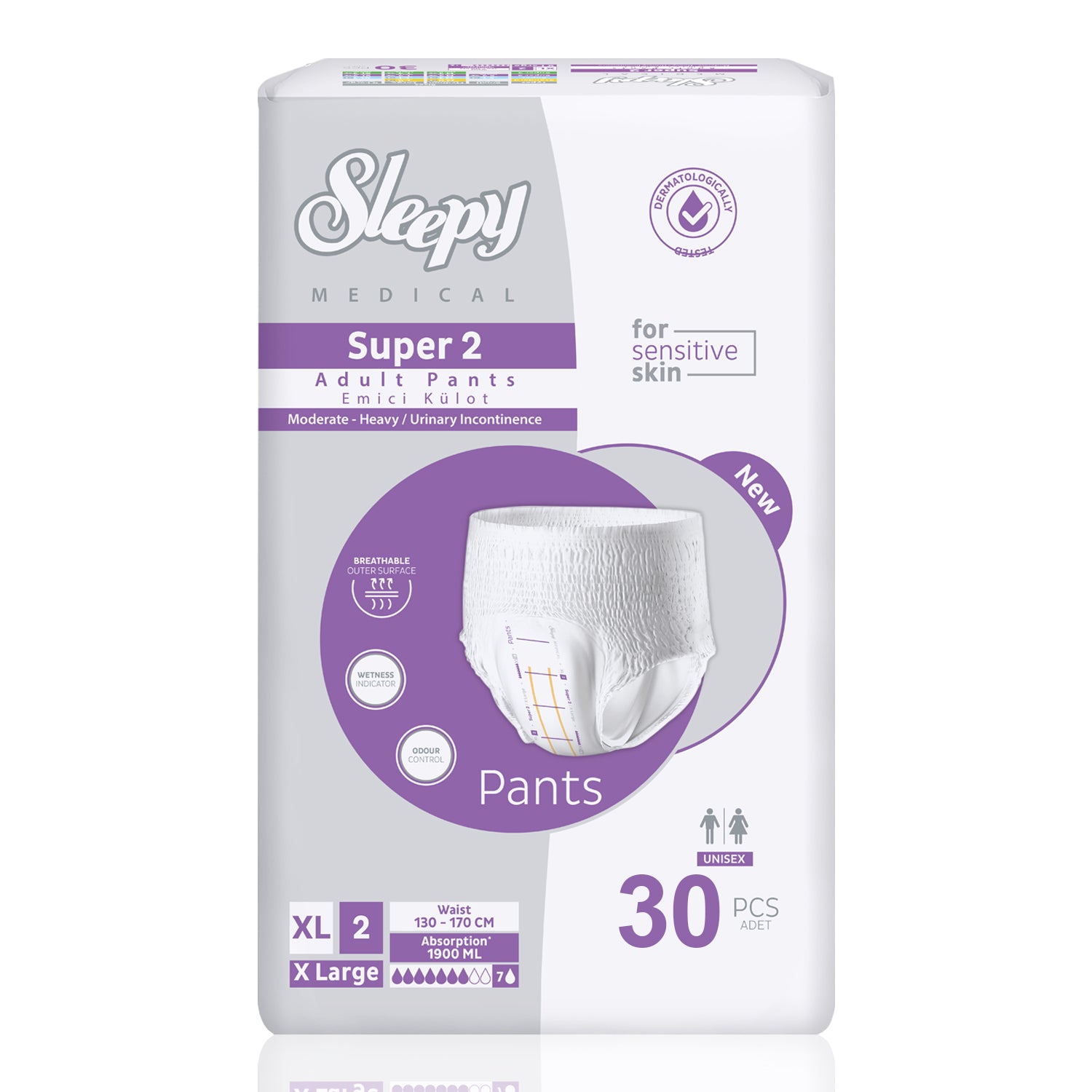 Sleepy Medical Super 2 Emici Külot Ekstra Large Beden 30 Adet
