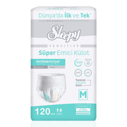 Sleepy Süper Emici Külot M-Medium Beden 120 Adet