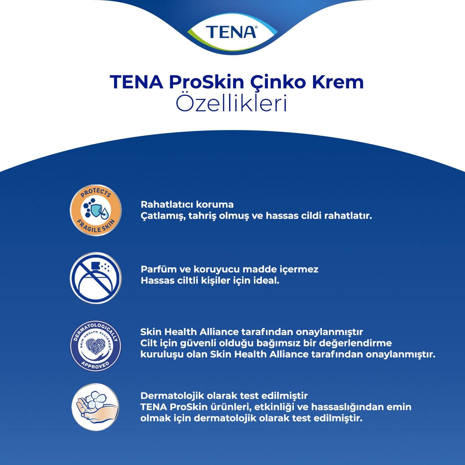 Tena Proskin Çinko Krem 100 ml - 2 Adet