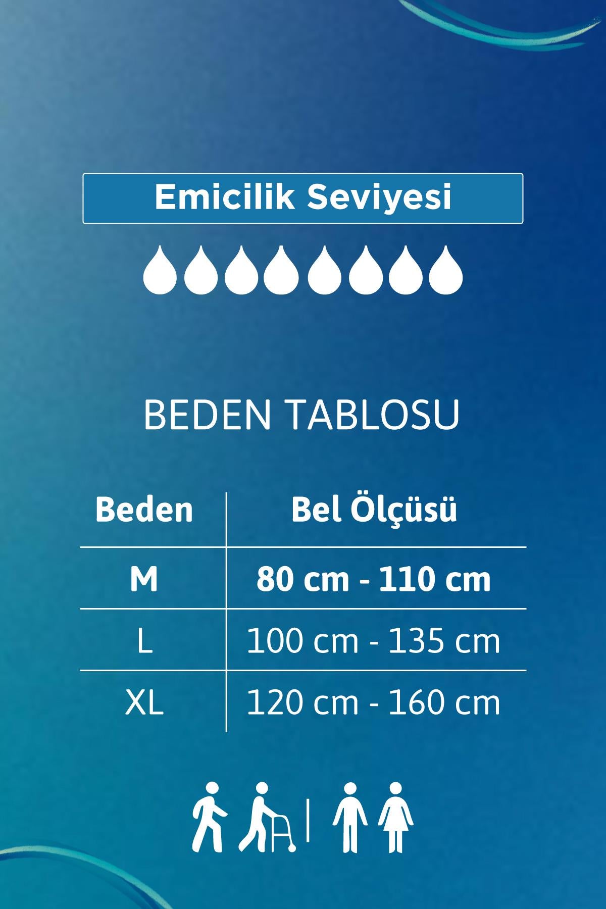Tena Proskin Pants Maxi 8 Damla Orta Boy (M) Emici Külot 10'lu